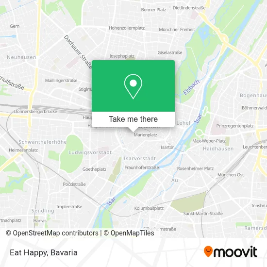 Eat Happy map