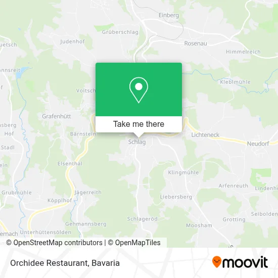 Restaurant Orchidee map