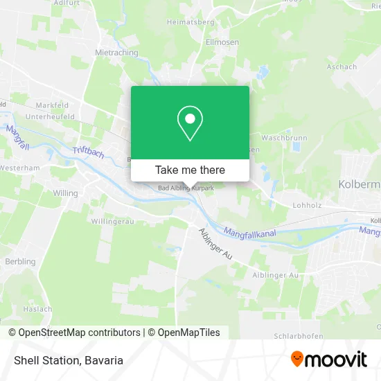 Shell Station map