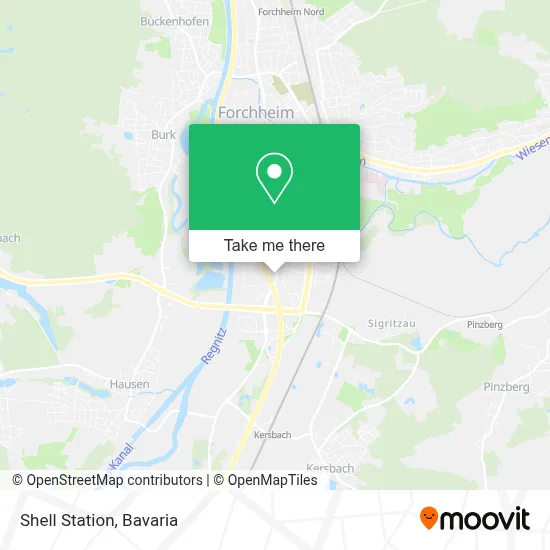 Shell Station map