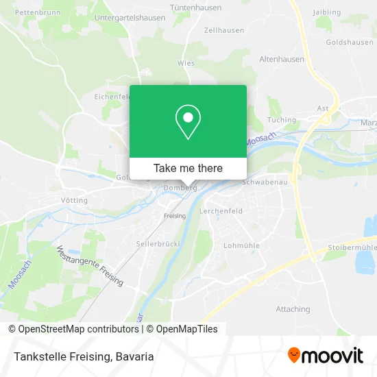 Tankstelle Freising map