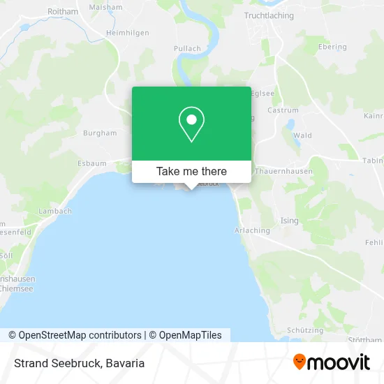 Strand Seebruck map