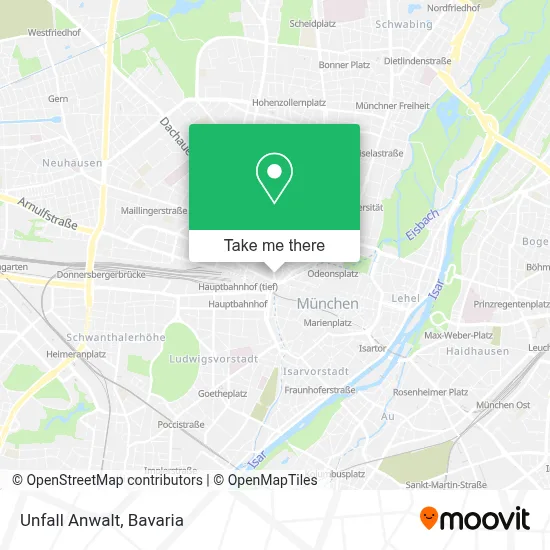 Unfall Anwalt map