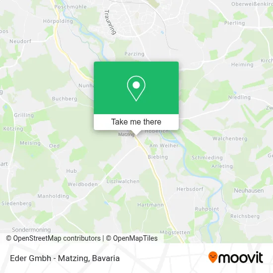 Eder Gmbh - Matzing map