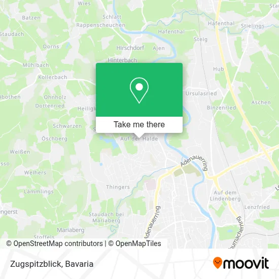 Zugspitzblick map