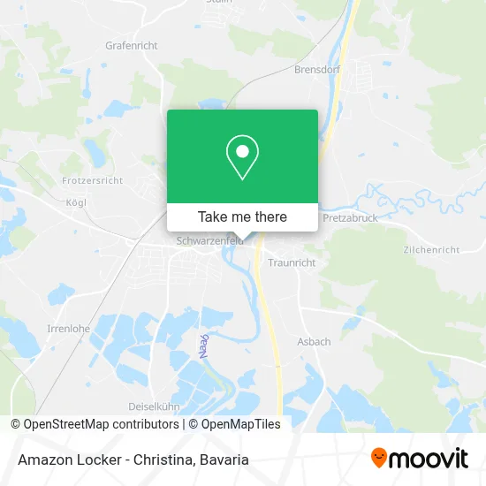 Amazon Locker - Christina map