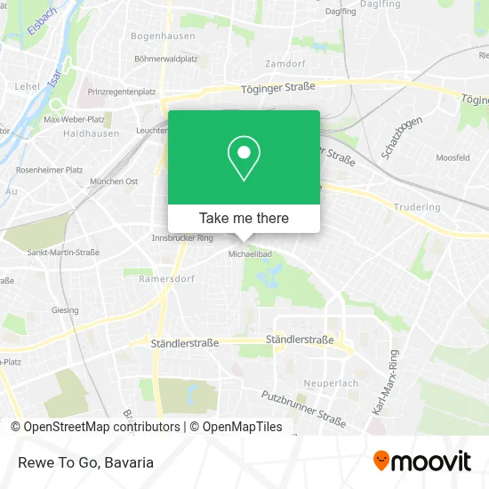 Rewe To Go map