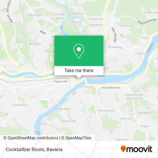 Cocktailbar Roots map
