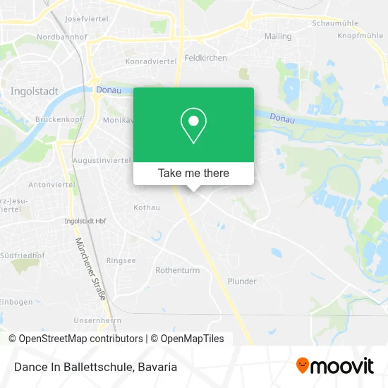 Dance In Ballettschule map