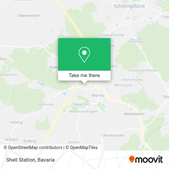 Shell Station map