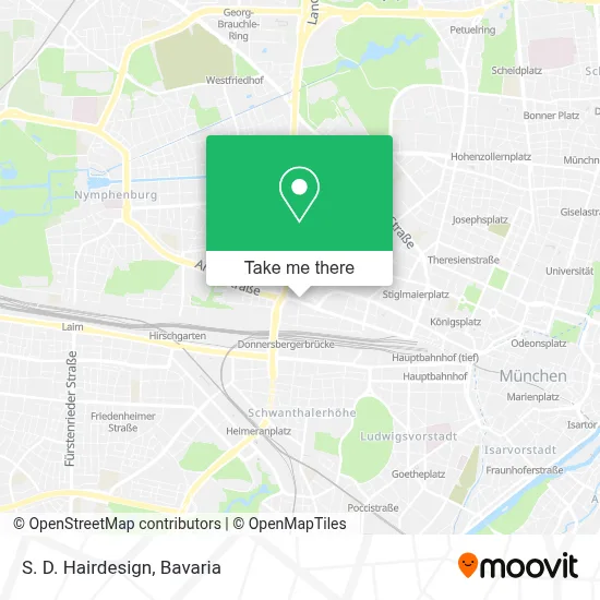 S. D. Hairdesign map