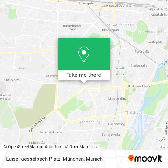 Карта Luise Kiesselbach Platz, München