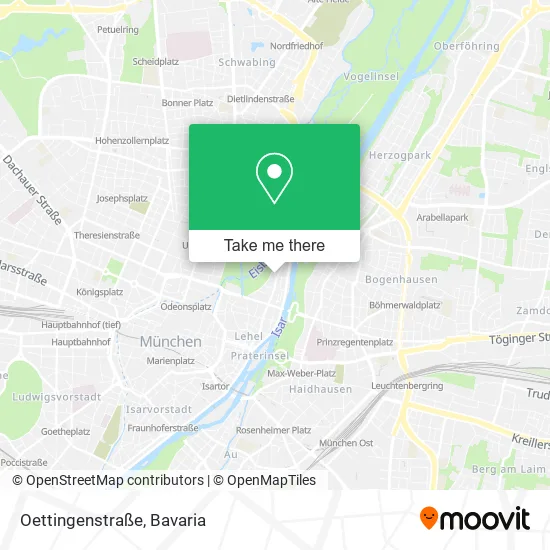 Карта Oettingenstraße