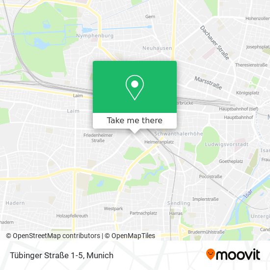 Tübinger Straße 1-5 map