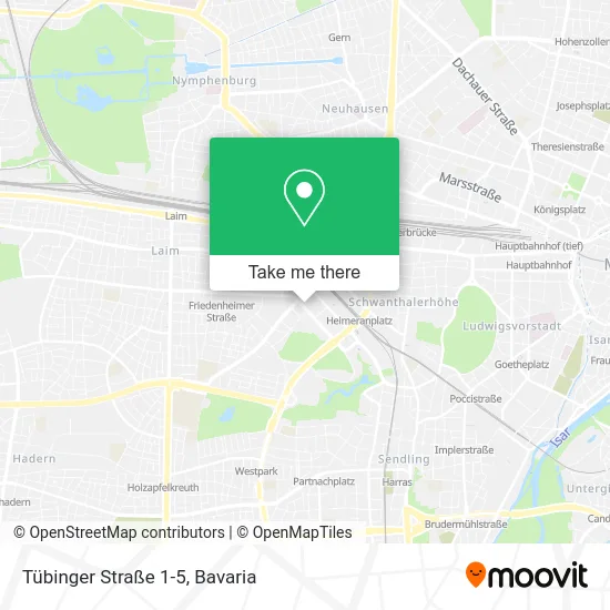 Карта Tübinger Straße 1-5