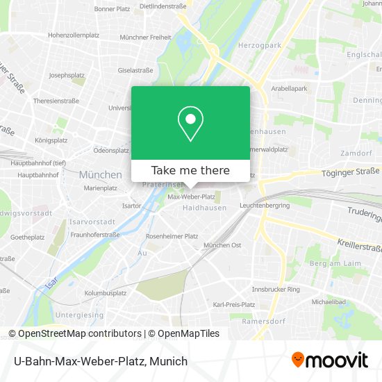 U-Bahn-Max-Weber-Platz map