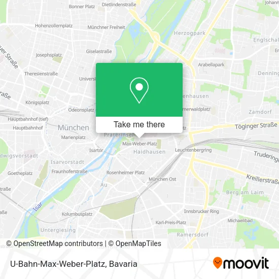 Карта U-Bahn-Max-Weber-Platz