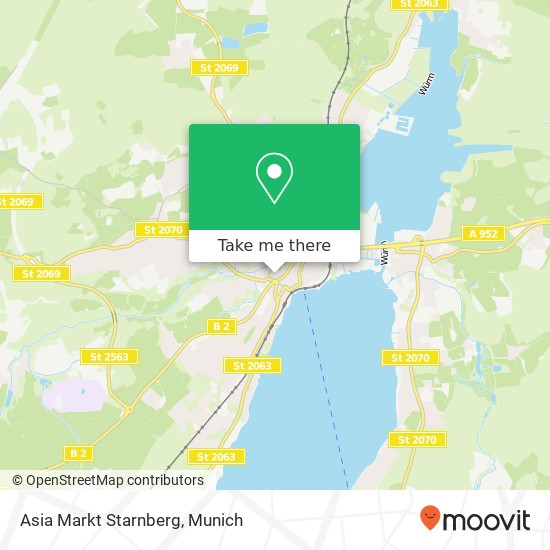 Asia Markt Starnberg map