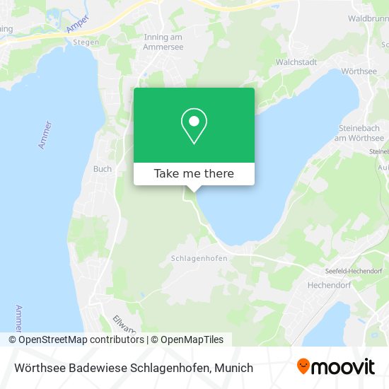 Wörthsee Badewiese Schlagenhofen map