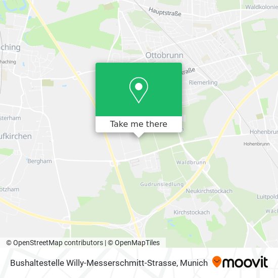 Bushaltestelle Willy-Messerschmitt-Strasse map
