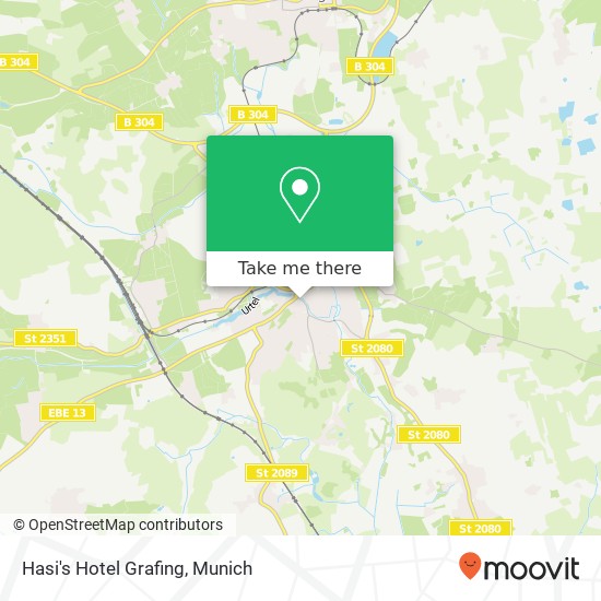 Hasi's Hotel Grafing map