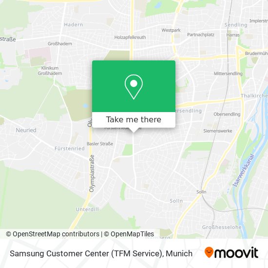 Карта Samsung Customer Center (TFM Service)