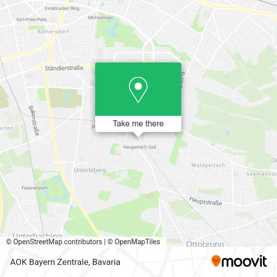 Карта AOK Bayern Zentrale