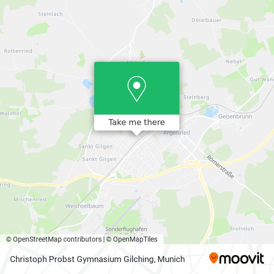 Christoph Probst Gymnasium Gilching map