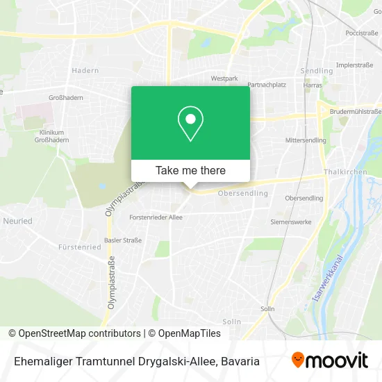 Ehemaliger Tramtunnel Drygalski-Allee map
