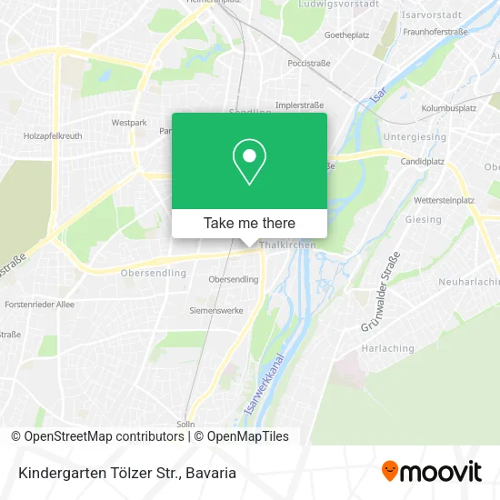 Карта Kindergarten Tölzer Str.