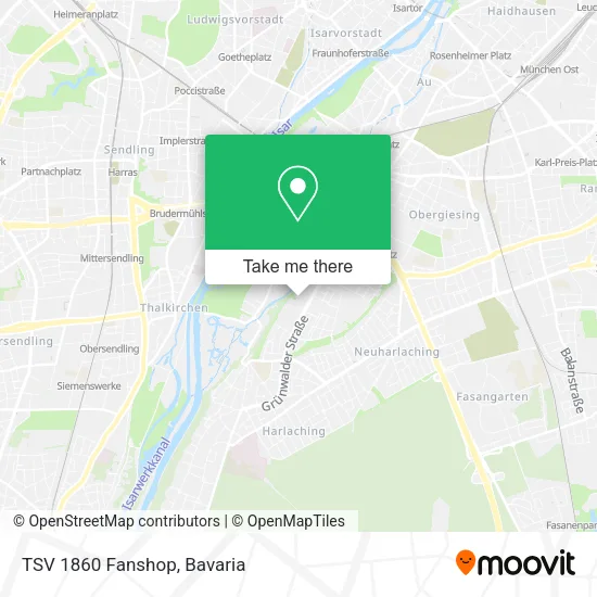 TSV 1860 Fanshop map