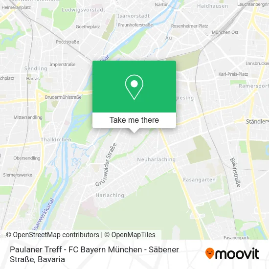 Paulaner Treff - FC Bayern München - Säbener Straße map