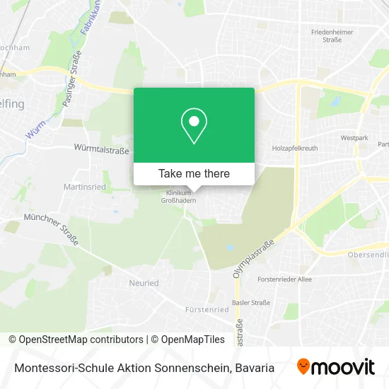 Montessori-Schule Aktion Sonnenschein map