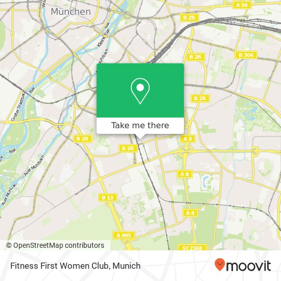 Fitness First Women Club map