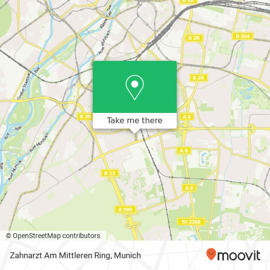 Zahnarzt Am Mittleren Ring map