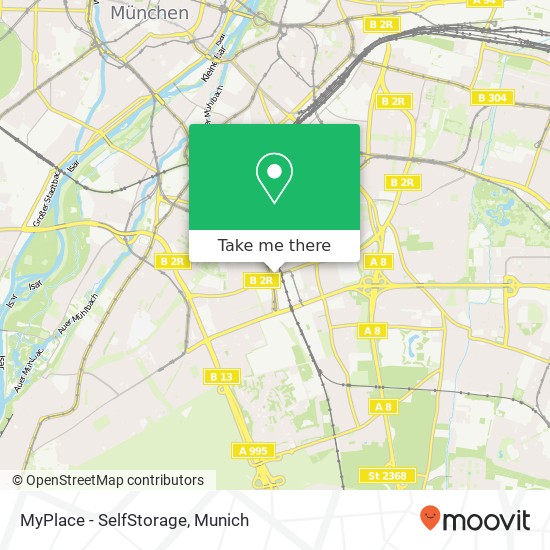 MyPlace - SelfStorage map