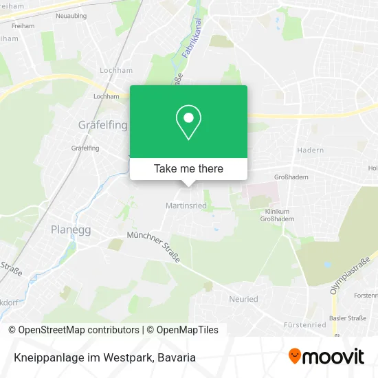 Карта Kneippanlage im Westpark