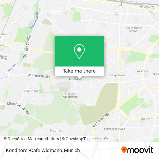 Konditorei-Cafe Widmann map