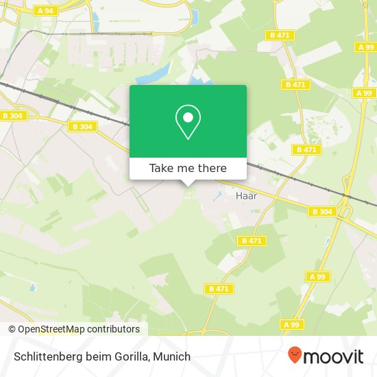 Schlittenberg beim Gorilla map