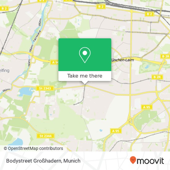 Bodystreet Großhadern map