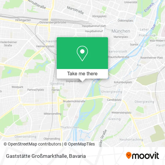 Карта Gaststätte Großmarkthalle