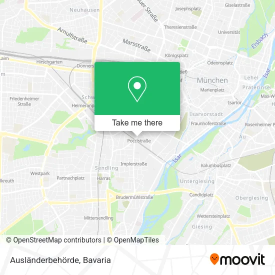 Ausländerbehörde map