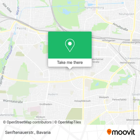 Карта Senftenauerstr.