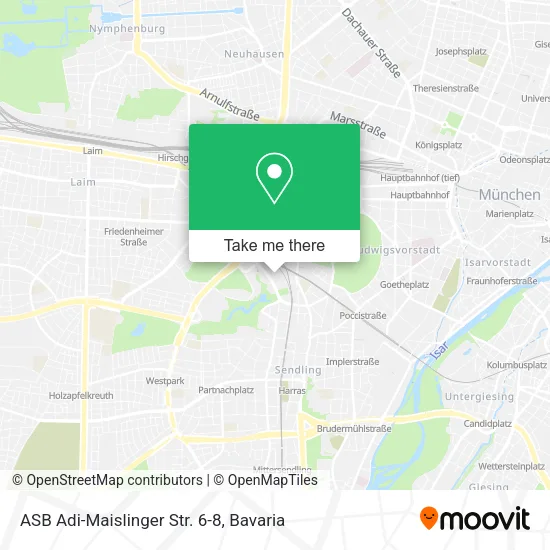 Карта ASB Adi-Maislinger Str. 6-8