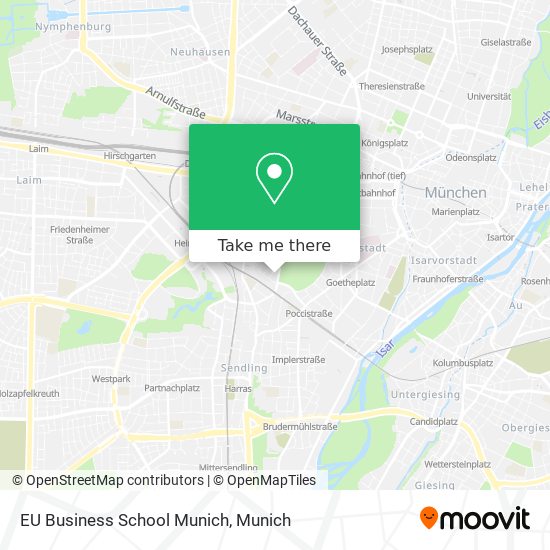 EU Business School Munich map