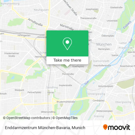 Карта Enddarmzentrum München-Bavaria