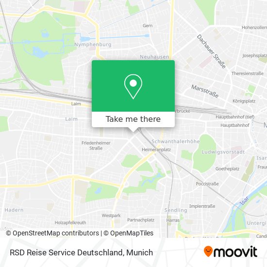 RSD Reise Service Deutschland map