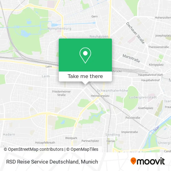 Карта RSD Reise Service Deutschland