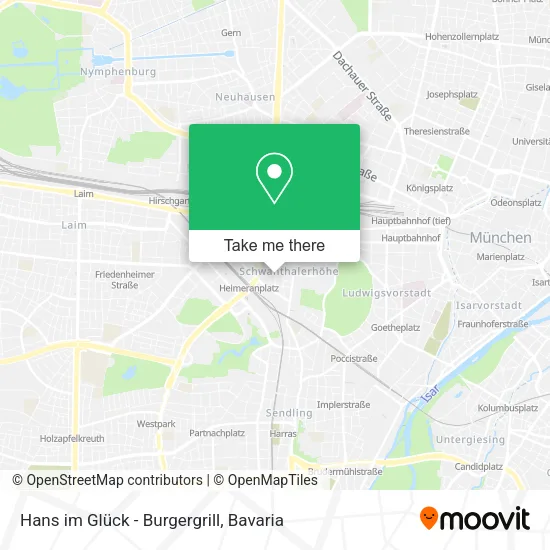 Карта Hans im Glück - Burgergrill