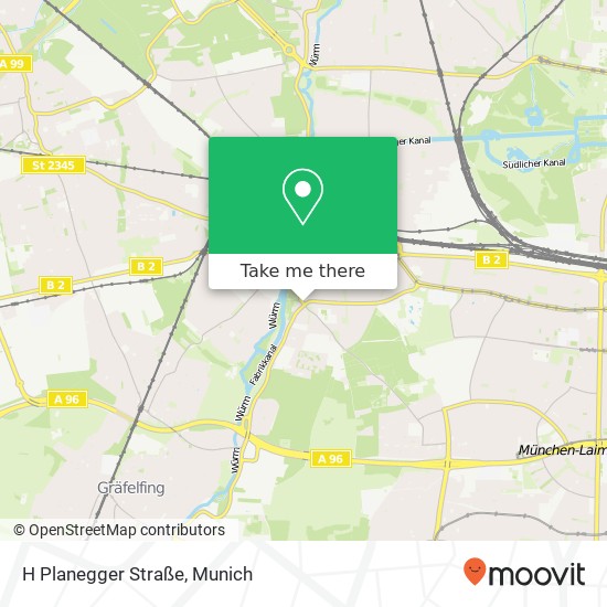 H Planegger Straße map